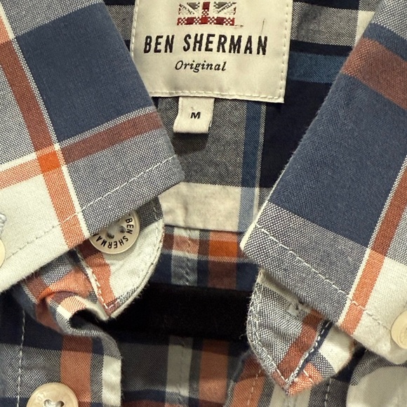 Ben Sherman Original Multicolor Plaid Button Down Shirt size medium - Picture 4 of 4